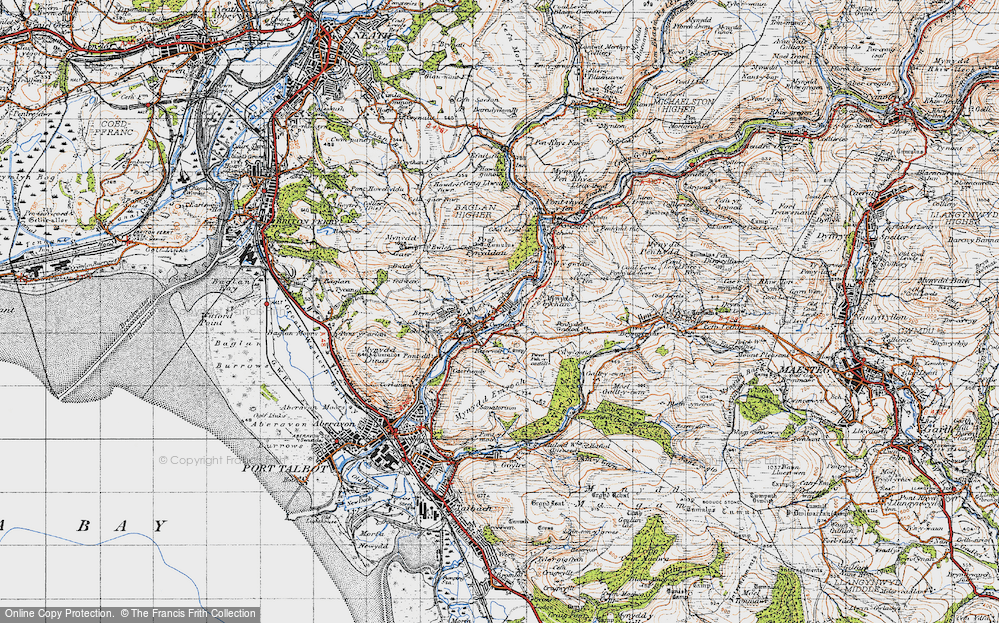 Old Map of Cwmafan, 1947 in 1947