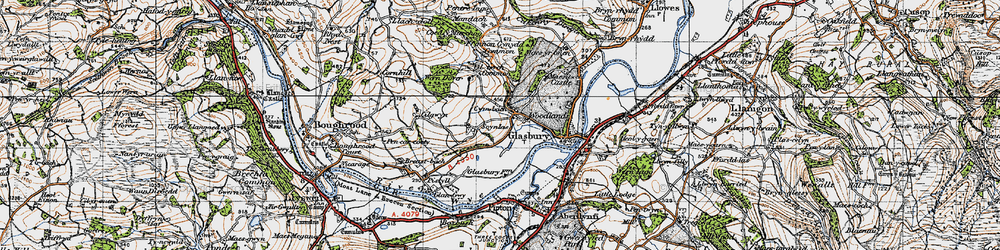 Old map of Cwmbach in 1947