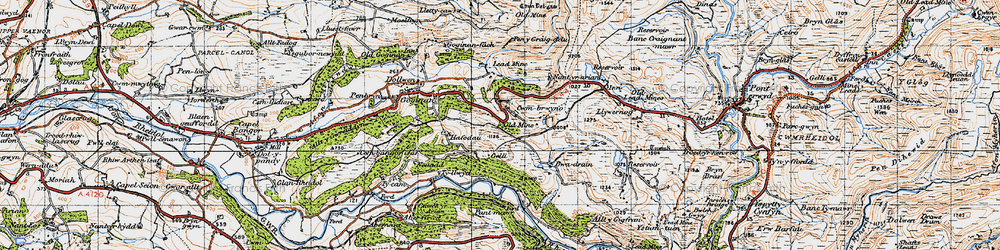 Old map of Bwa-drain in 1947