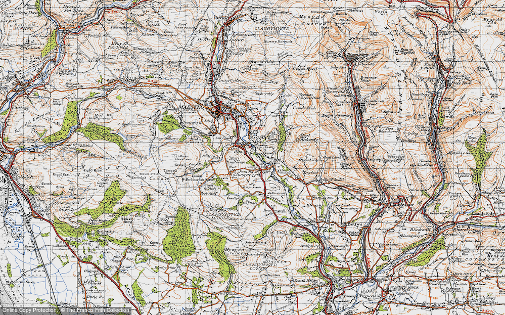 Old Map of Cwmfelin, 1947 in 1947