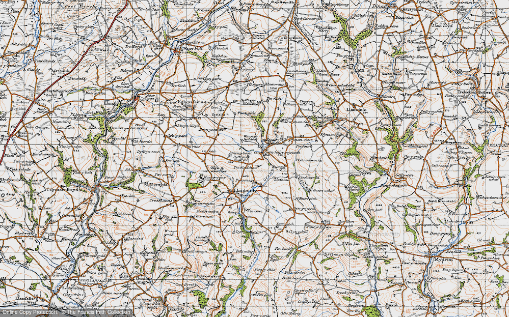 Old Map of Cwmfelin Mynach, 1946 in 1946