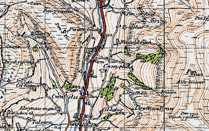 Old map of Cwmrhos in 1947