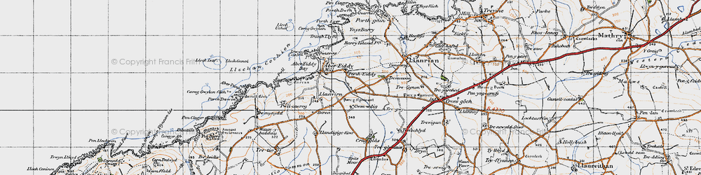 Old map of Berea in 1946