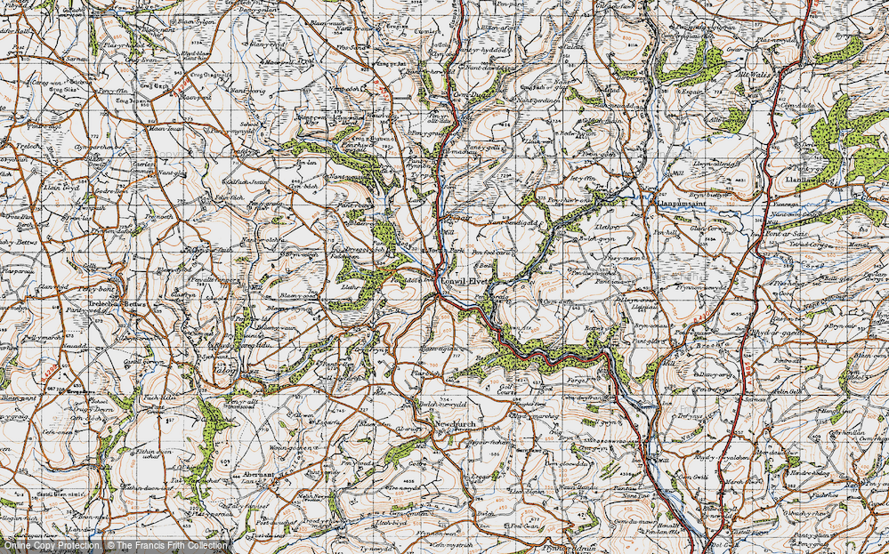 Old Map of Cynwyl Elfed, 1946 in 1946