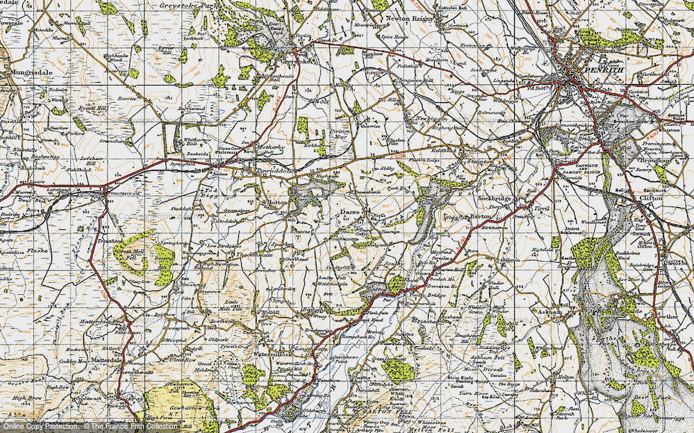 Old Map of Dacre, 1947 in 1947