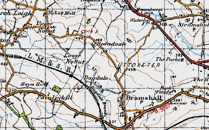 Old map of Dagdale in 1946