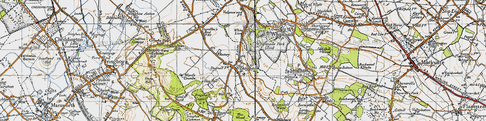 Old map of Dagnall in 1946