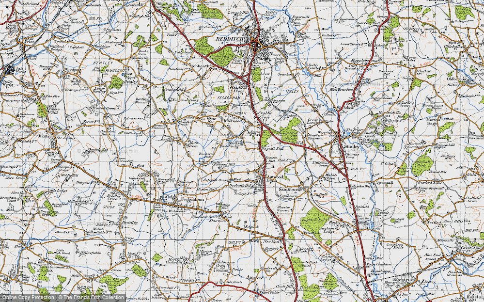 Old Map of Dagtail End, 1947 in 1947