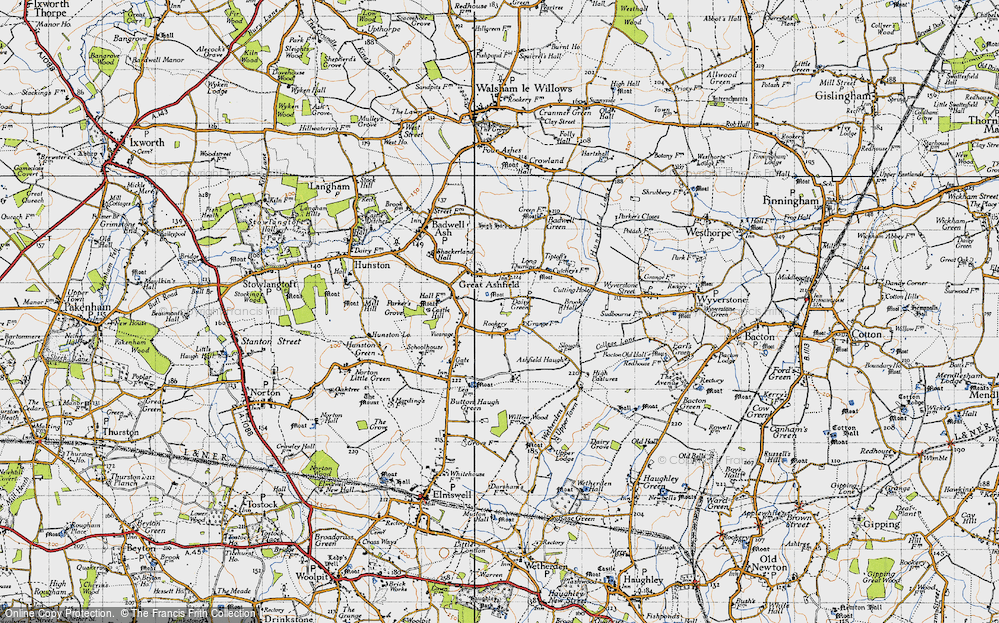 Old Map of Daisy Green, 1946 in 1946