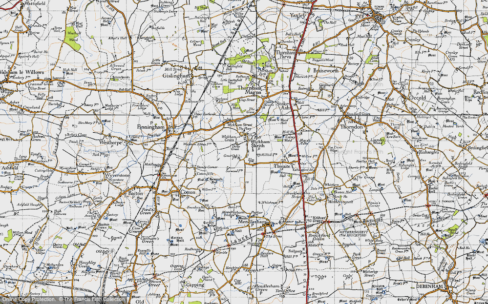Old Map of Daisy Green, 1946 in 1946