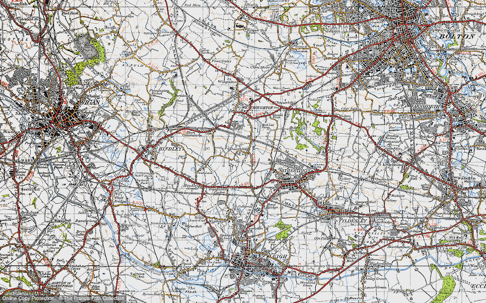 Old Map of Daisy Hill, 1947 in 1947