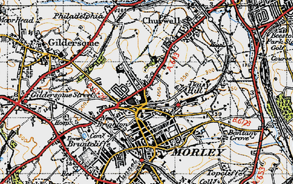 Old map of Daisy Hill in 1947