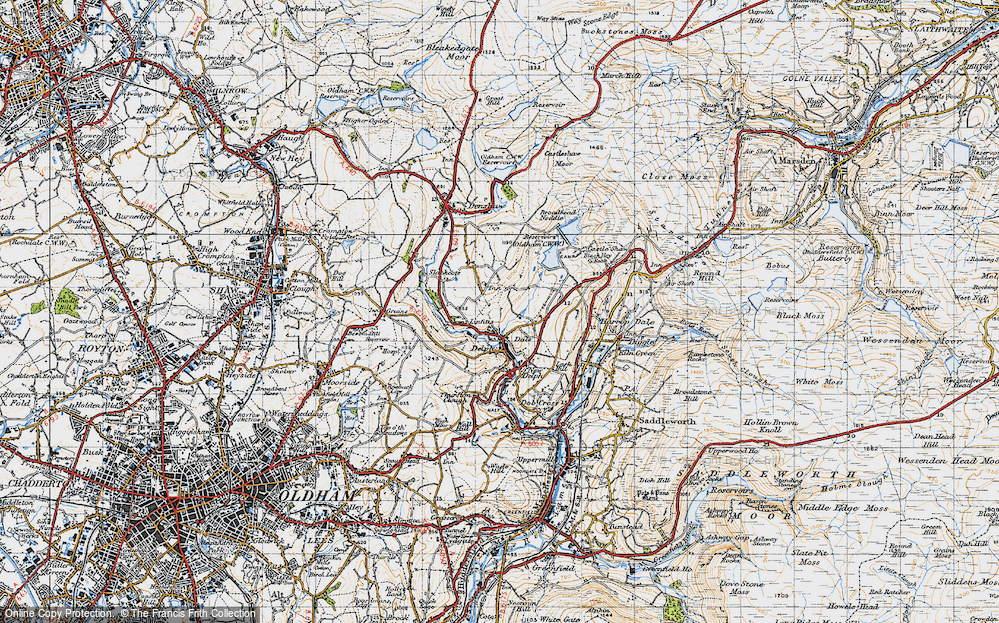 Old Map of Dale, 1947 in 1947