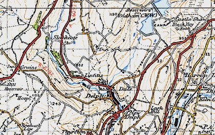 Old map of Dale in 1947