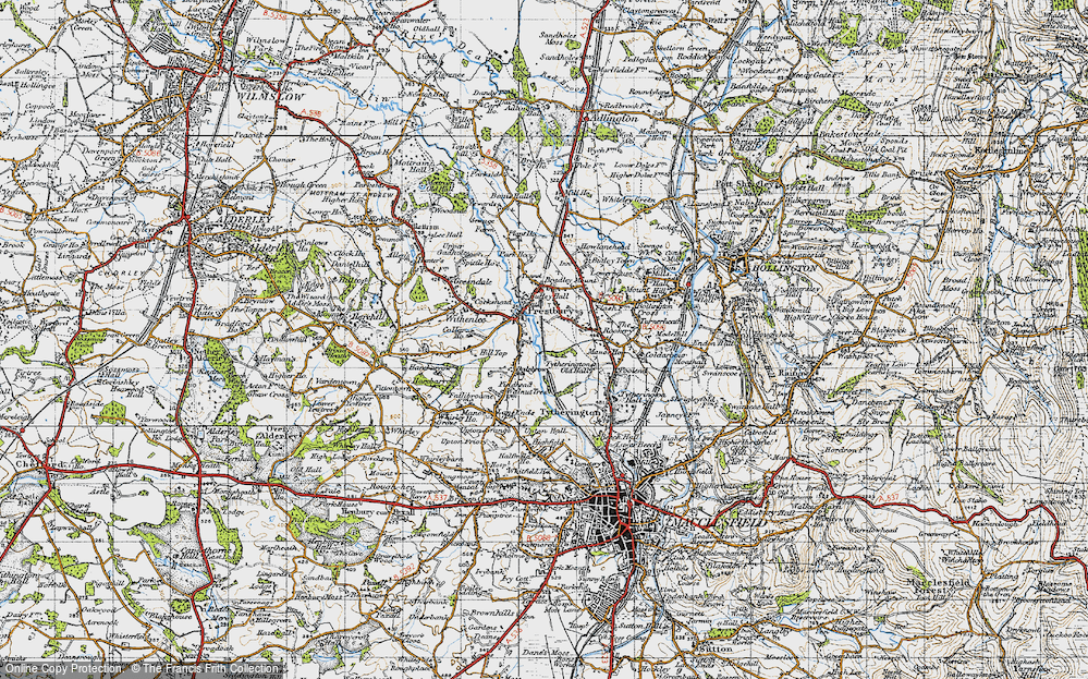 Old Map of Dale Brow, 1947 in 1947