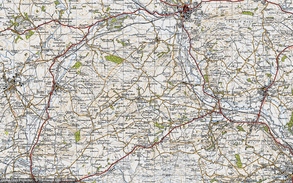 Old Map of Dale End, 1947 in 1947