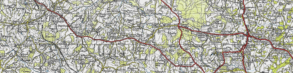 Old map of Dale Hill in 1940