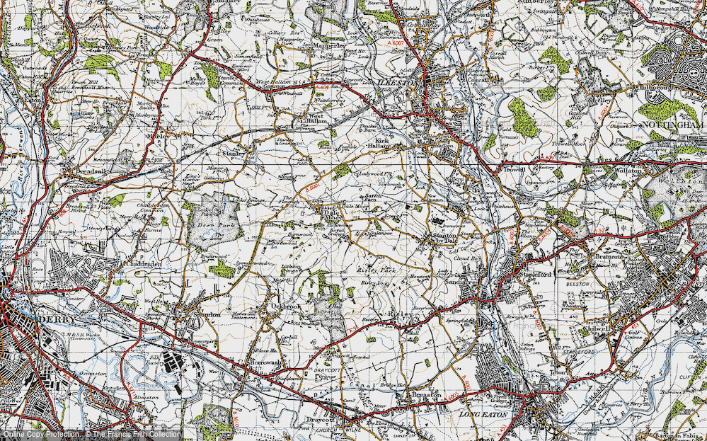 Old Map of Dale Moor, 1946 in 1946