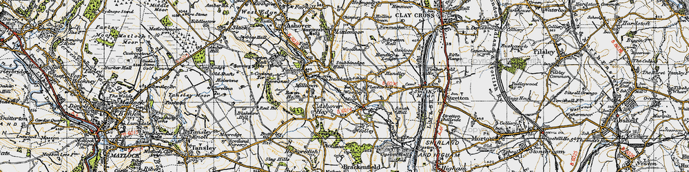 Old map of Dalebank in 1947