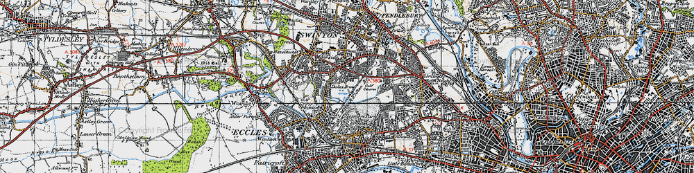 Old map of Dales Brow in 1947