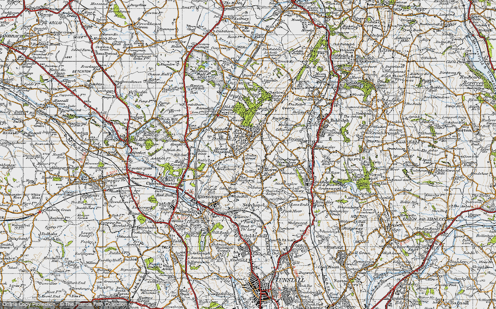 Old Map of Dales Green, 1947 in 1947