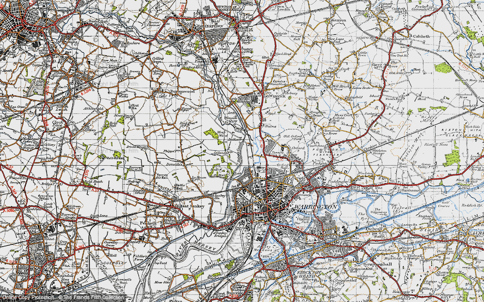 Old Map of Dallam, 1947 in 1947