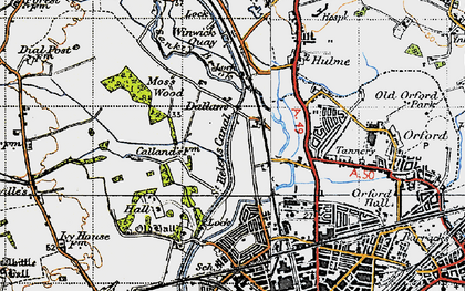 Old map of Dallam in 1947