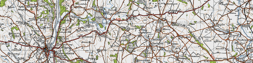Old map of Dallicott in 1946