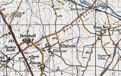 Old map of Dalscote in 1946