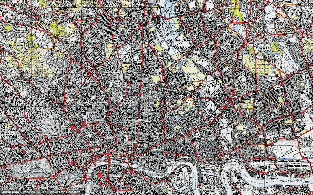Old Map of Dalston, 1946 in 1946