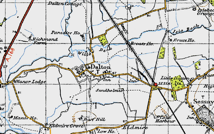 Old map of Westholme in 1947