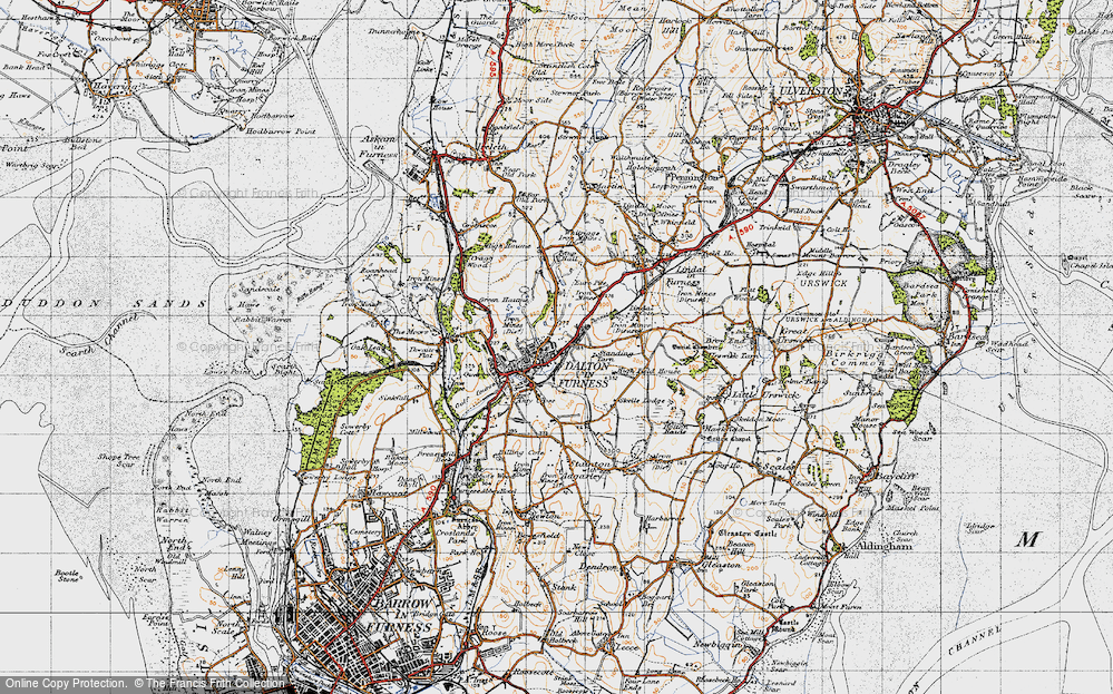 Old Map of Dalton-In-Furness, 1947 in 1947
