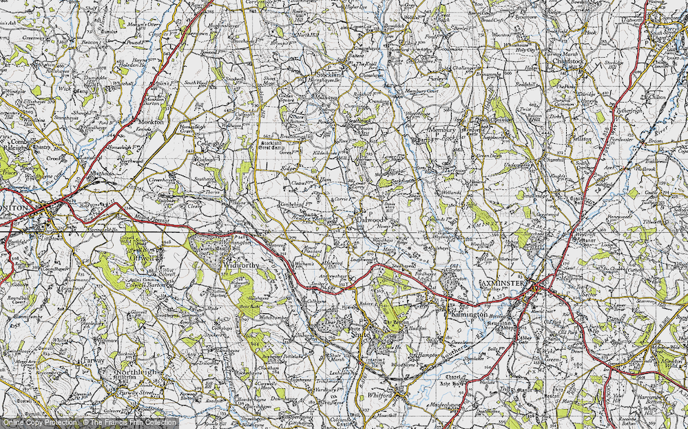 Old Map of Dalwood, 1946 in 1946