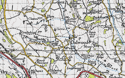 Old map of Dalwood in 1946
