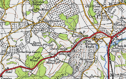 Old map of Dane Street in 1940