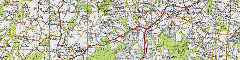 Old map of Dane Street in 1940