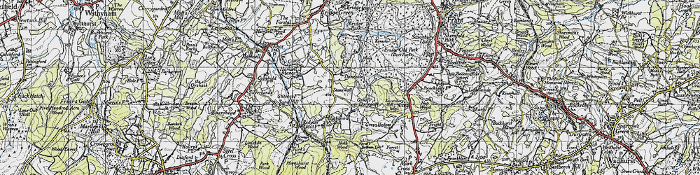 Old map of Blackdon Hill in 1940