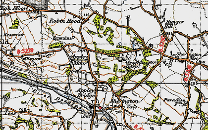 Old map of Dangerous Corner in 1947