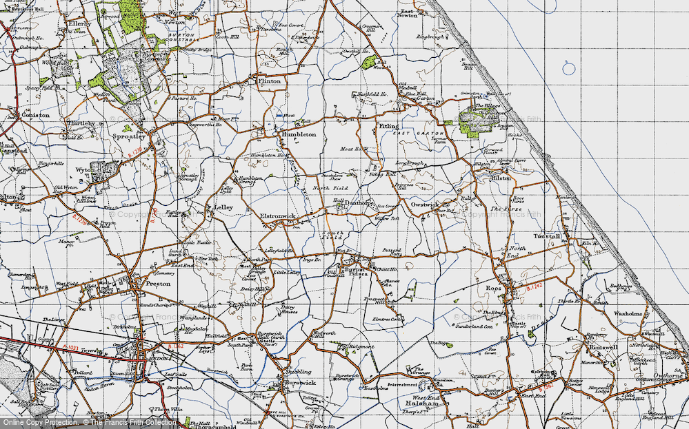Old Map of Danthorpe, 1947 in 1947
