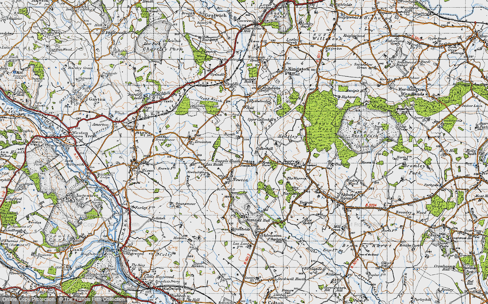 Old Map of Dapple Heath, 1946 in 1946