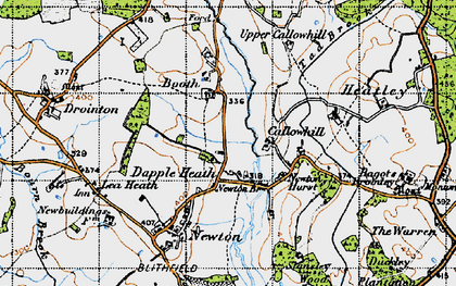 Old map of Dapple Heath in 1946