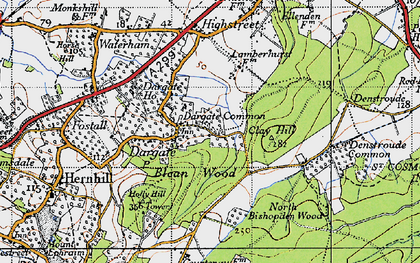 Old map of Acorn Cott in 1946