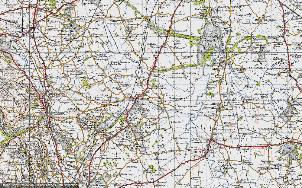 Old Map of Darland, 1947 in 1947
