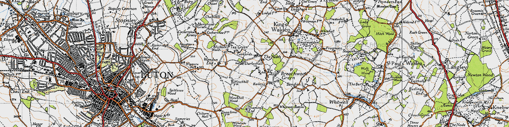 Old map of Darleyhall in 1946