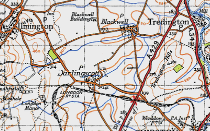 Old map of Darlingscott in 1946