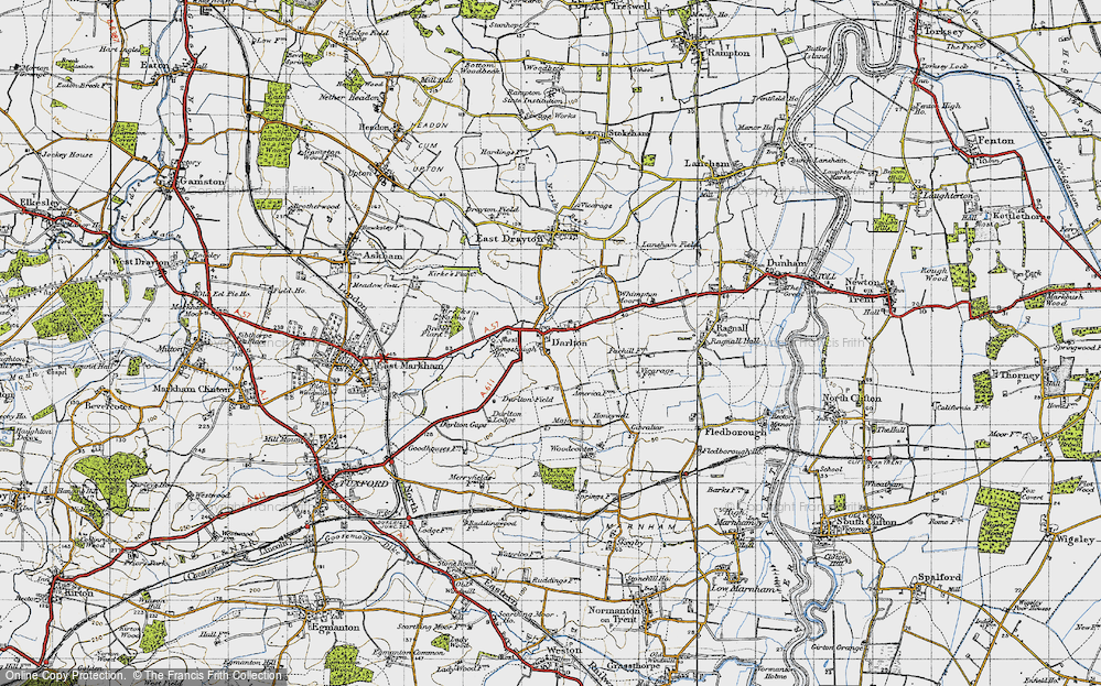 Old Map of Darlton, 1947 in 1947