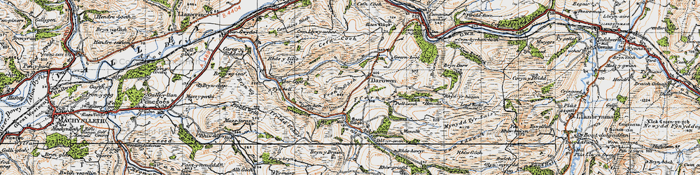 Old map of Berllan-dêg in 1947