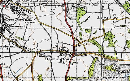Old map of Darrington in 1947
