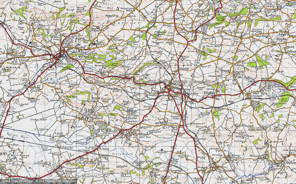 Old Map of Darshill, 1946 in 1946