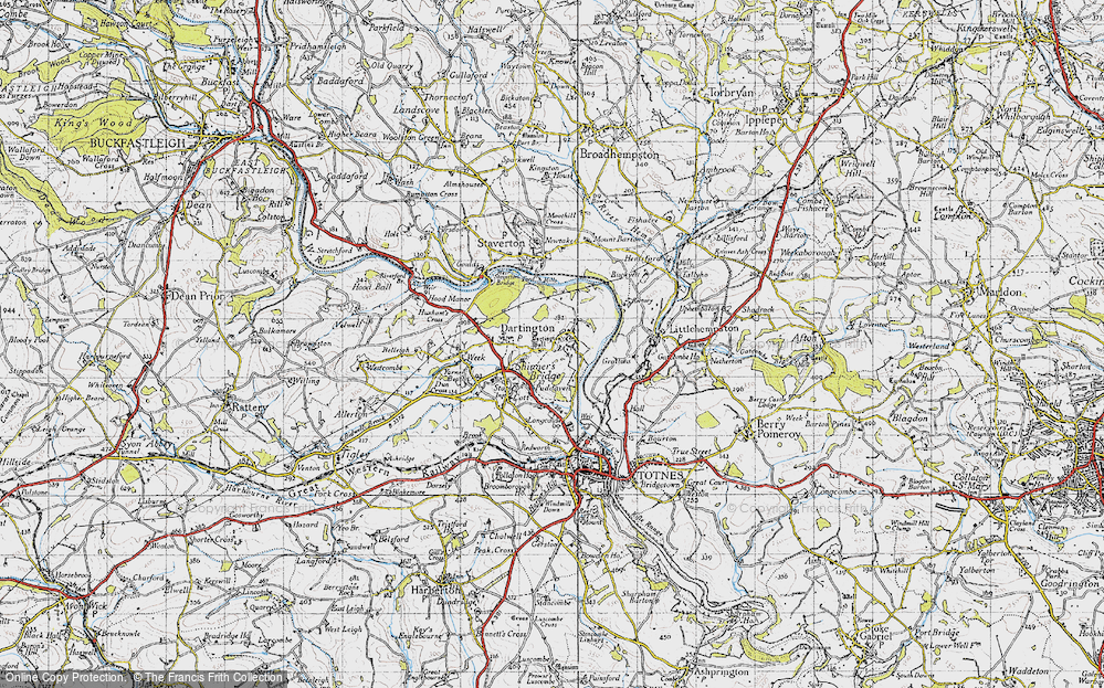 Old Map of Dartington, 1946 in 1946